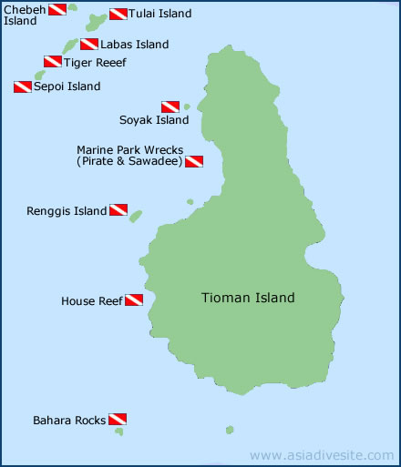 tioman dive sites